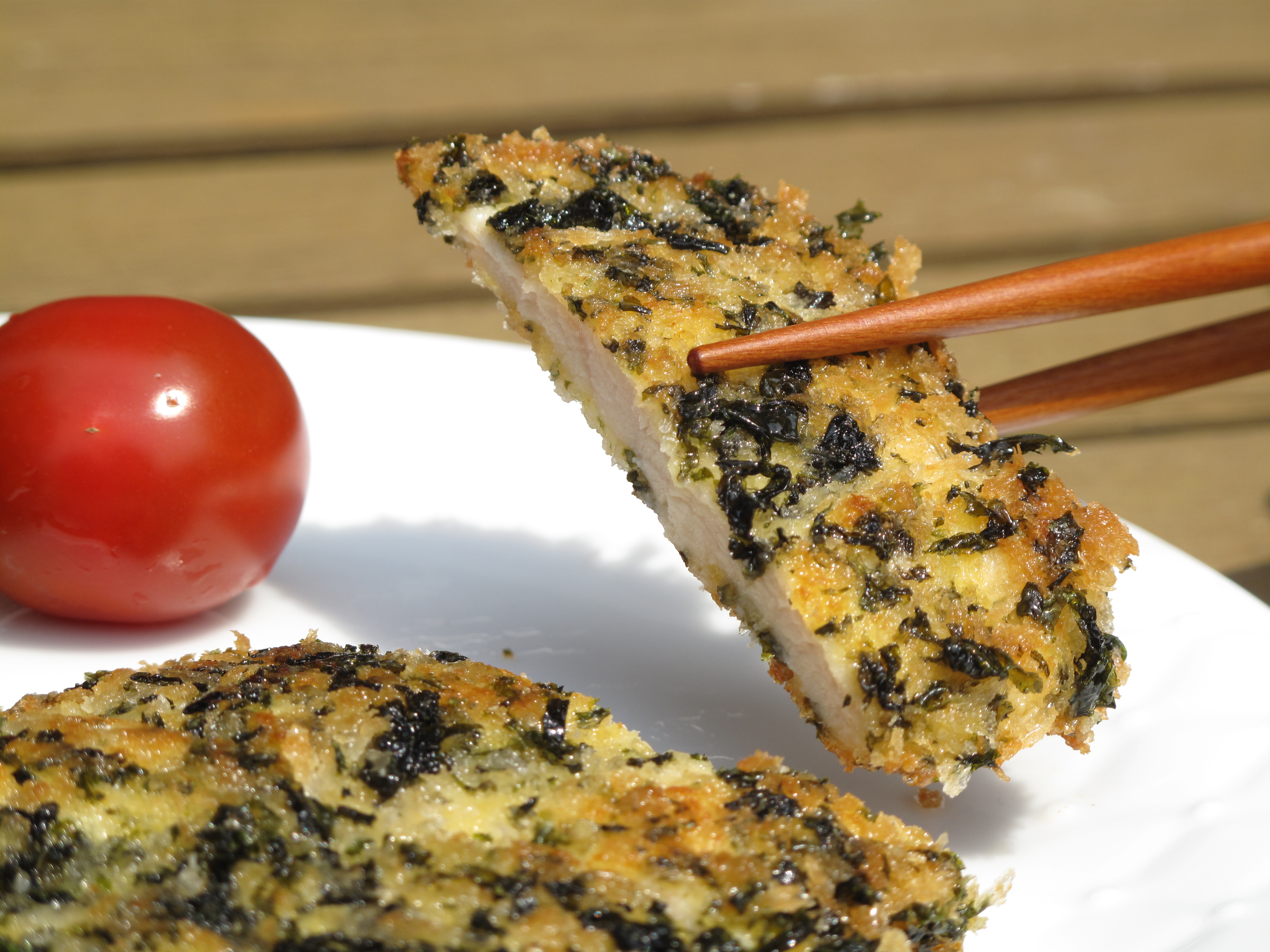 ばら海苔チーズチキンカツ