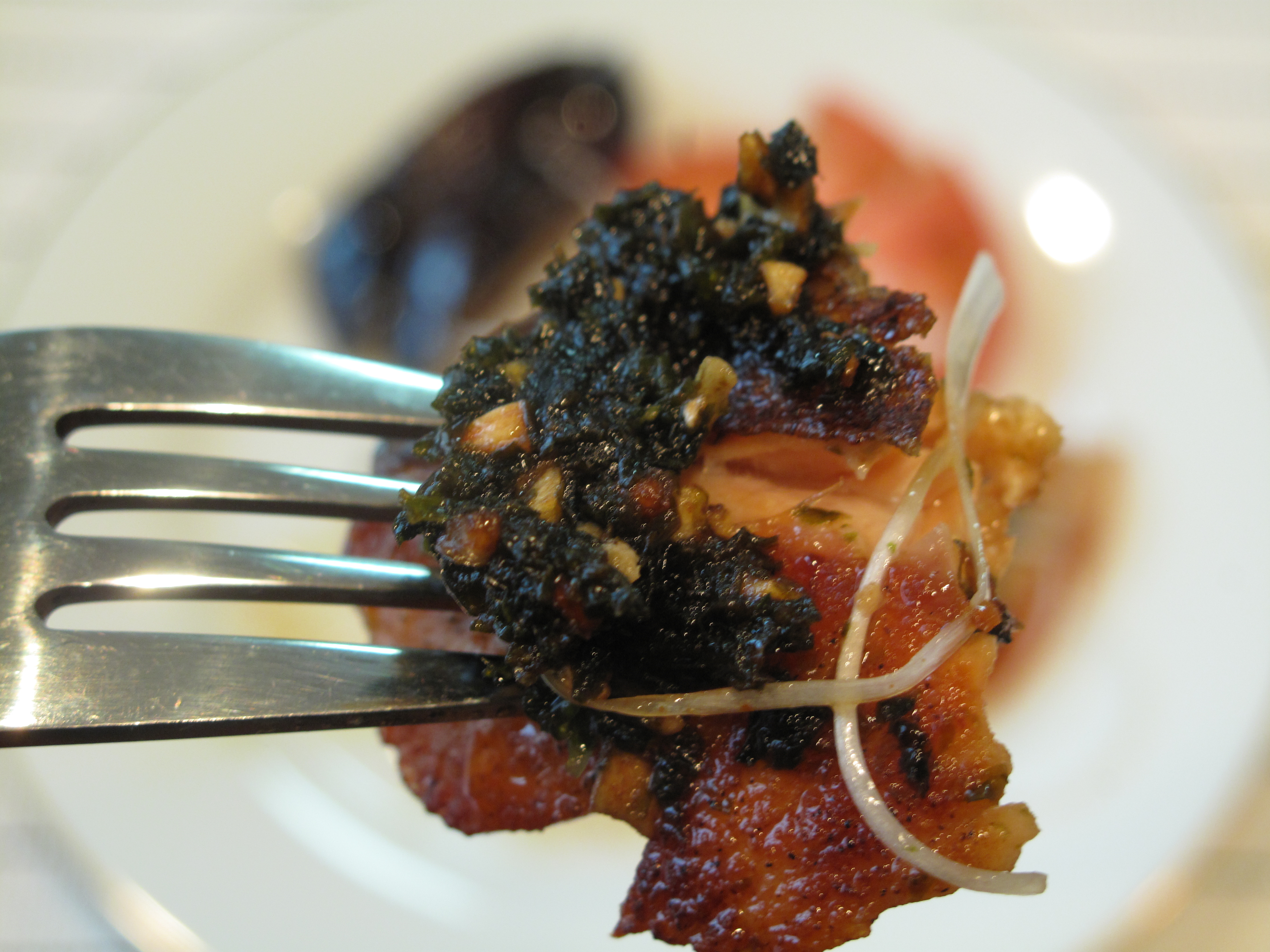 あおさソースのサーモンソテー 海苔料理レシピ 海苔の七福屋